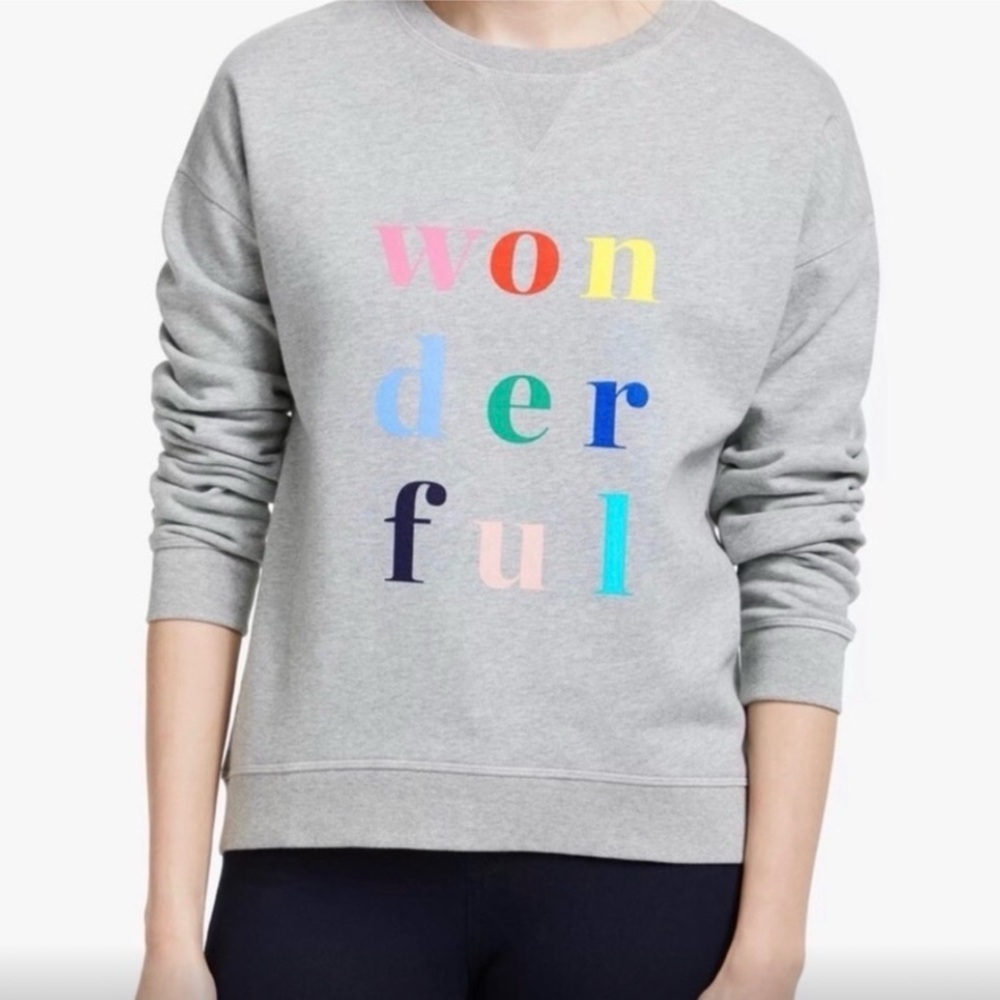 Boden Gray 'Wonderful' Sweatshirt